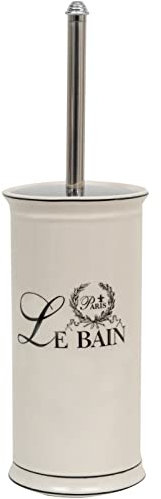 Biscottini Porta scopino per WC “Le Bain” L11,5xPR11,5xH24 - Scopino WC in Porcellana - Scopino Bagno WC - Scopettino Bagno Shabby - Spazzolone Bagno WC