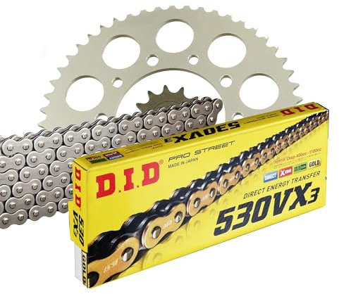 Kettensatz Kettenkit DID 530 VX3 kompatibel mit/passend für Honda CBR 1000 RR Fireblade SC57 2004-2005