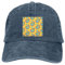 Kyliele Baseballkappe mit Wassertropfenmuster, nahtlos, für Damen und Herren, verstellbar, Denim-Hut, Papa-Hut, marineblau, One size