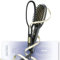 llano Glättbürste mit Haarhalter, Ionen Haarglätter Bürste, 30S Schneller Keramikerwärmung 140℃-230℃ 4 Temperatureinstellungen, Doppelspannung 110V-240V (Schwarz Grey)