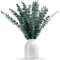 DINGHENG Eukalyptus Getrocknet, 16 Stück Getrockneter Eukalyptus Dekoblumen, 43cm Natürliche Trockenblumen für Hochzeiten, Tischdeko, Blumenarrangements, Heimdekoration, langlebige Eucalyptus-Blüten