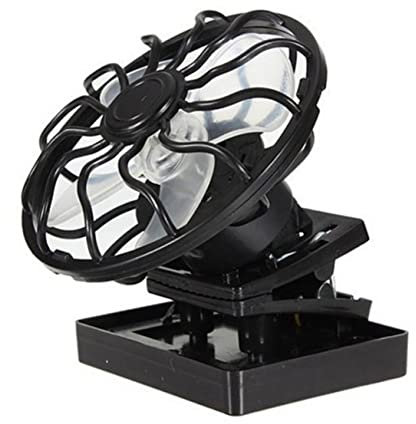 AUTSUPPL 1pc Solar-powered Energy-saving Fan for Home Dorm and Office Black Cooler Installation for Optimal Airflow