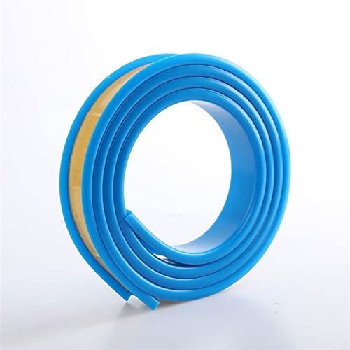 Flexible selbstklebende U-Kanal-Zierleiste aus TPE, für Schrank, Sperrholz, Tisch, 6 m (15 mm), Blau