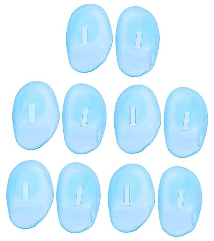 COLLBATH 12stücke Silikon-ohrenschützer Zart Für Friseurwerkzeuge Transparent Wiederverwendbar Zum Schutz Ohren Beim Färben Und Waschen Einfach Anlegen