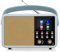 Digital DAB Radio | Portable Bluetooth Radio Alarm Clock Mains and Battery | FM Radio,60 Presets,Headphone Jack | Clock Radio,Kitchen Radio,Bedside Radio,Retro Radio,Vintage Radio style | Lemega CR8