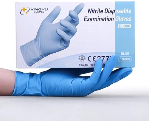 1000 Nitril Handschuhe (10x100), puderfrei, latexfrei, hypoallergen, Einweghandschuhe für Lebensmittel & Medizin, Größen S, M, L, XL (S)