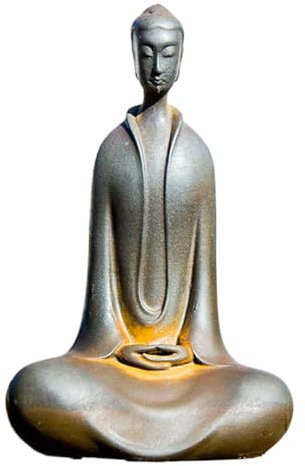 ZHUMCCY Japanischer Zazen-Buddha, Buddha-Statue, Zazen-Skulptur, kleine ruhende Buddha-Statue, Kunstharz, meditierende Buddha-Statue für Zuhause, Tisch, Wohnzimmer, Buddha-, Zen-