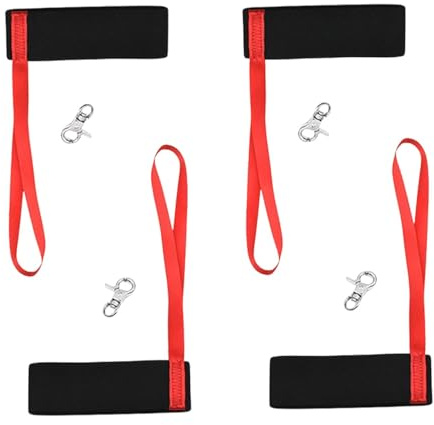 dzqad Skihandschuhe Schlaufen, 4 Handgelenkschlaufen Handschuhe, Elastische Befestigungsschlaufen Handschuh, Elastische Handschuhgurte Handschuhhalter, Lanyard für Snowboardhandschuhe