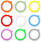 KEQAR 9 joints en silicone réutilisables et étanches pour bocaux, pots de conservation, bocaux Le Parfait et couvercles (70mm) (Blanc)