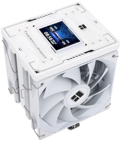 TR - Burst Assassin 120 Vision Blanc,Display LCD IPS da 2,4 con risoluzione di 320x240, radiatore ad alte prestazioni del computer, per LGA1851/1700 e AM4/AM5