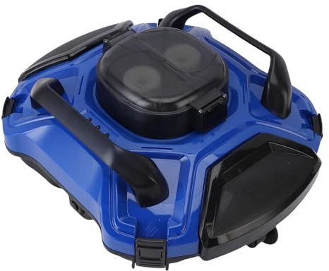 Denash Robot Nettoyeur de Piscine sans Fil, Aspirateur Robot Automatique pour Piscines Creusées, Aspirateur Robot Puissant, Batterie 5000 MAh (Prise UE)
