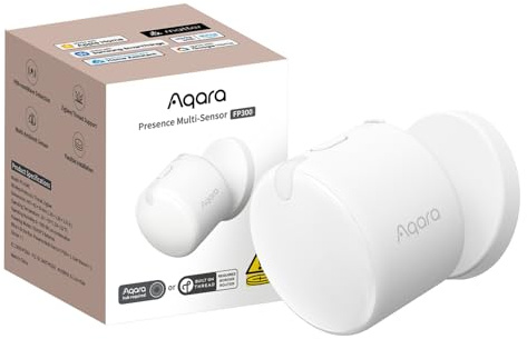 Aqara Presence Sensor FP300 Wireless 5-in-1 Motion Sensor, Thread/Zigbee | 60GHz mmWave, PIR, Light, Temp & Humidity Detection, Supports HomeKit, Home Assistant, Alexa, Google Home...