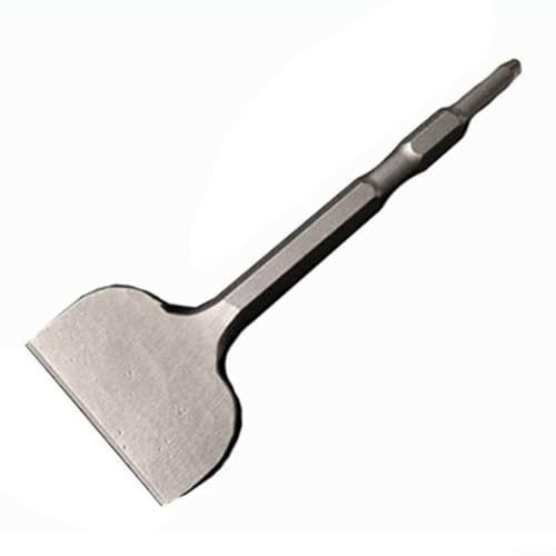 Hex Shank Electric Hammer Drill Bit Flat Chisel for Drills, 17mm Groove Masonry Tool for Vinyl Flooring and Tile Removal, Silver(17 * 280 * 100)