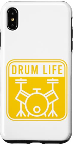 Batterie Groupe Baguettes De Tambour Musical Batteries Coque pour iPhone XS Max