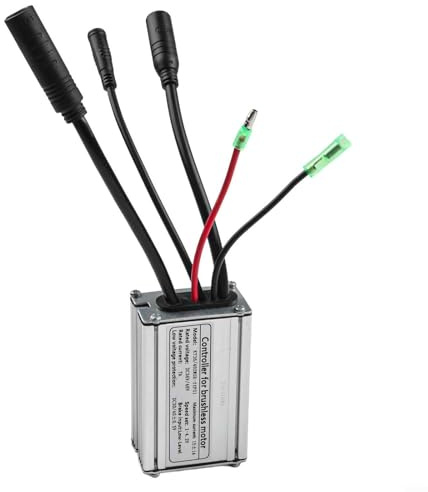 Snowchecking KT-15A 36V/48V 250W-350W Ebike Controller, 15A Max Corrente Square Wave Drive, per Brushless Hub Motor, Compact Aluminum Case