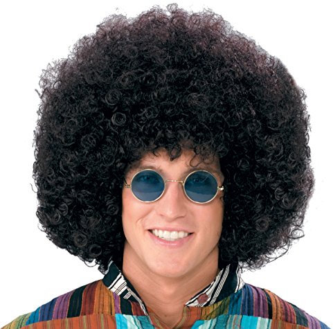 Forum Novelties Wig-Jumbo Hippie Fro-black, black