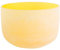 ENERGYSOUND 432 Hz Pas parfait E Plexus Solaire Chakra Jaune Coloured Quartz Cristal Givré Bol Chantant 20 cm - Yoga Thérapie Guérison Sonore