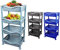 A406 Black New 4 Tier Fruit Vegetable Rack Kitchen Pantry Storage Rack kitchen Utility Garage Strong plastic (D.Black)