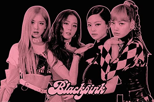 GB eye Black Pink Group Pink 61 x 91,5 cm / 24,2 x 35,8 Zoll Maxi-Poster – Gerollt geliefert – Kunstposter – Wandposter – Poster & Drucke | BlackPink Merchandising