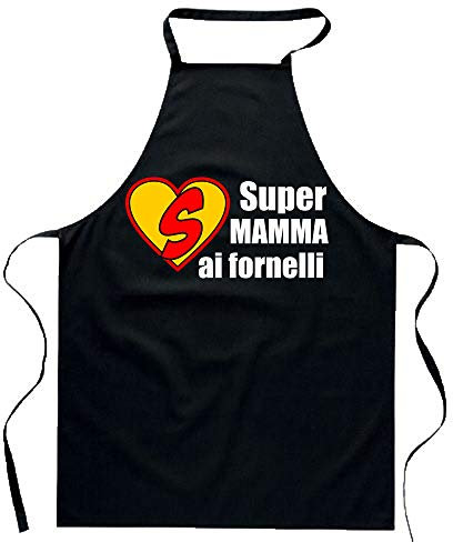 Colorfamily Grembiule Mamma ai fornelli da cucina Idea regalo divertente