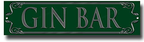 GIN BAR/HOME BAR quality metal sign