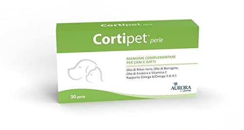 CentroVete Cortipet Integratore Naturale contro Prurito Forfora e Pelo Spento per Cani e Gati - 30 compresse