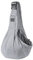 Sac de Transport en Bandoulière pour Animal de Compagnie - Porte Chien Ventral pour Petit Chien et Chat - Voyages en Plein Air - Gris