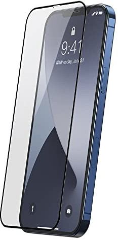 COFI 1453 2 x 5D Schutz Glas kompatibel mit iPhone 13 Schutz Folie mit Rahmen Vollständig Klebend und Abdeckung