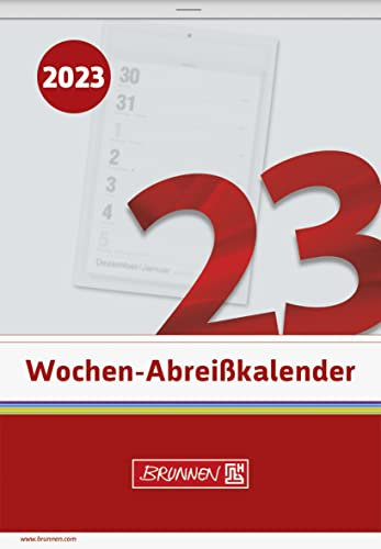 BRUNNEN Wochenkalender 2023 10,5 x 15 cm, Schlitzweite 72 mm