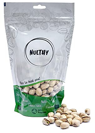 NULTHY - Pistacho en Cáscara Natural BIO - Frutos Secos Naturales - Frutos Secos BIO - Cultivo Ecológico - Sin Gluten - Vegano (1KG)