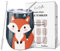 NymphFable 350ml Renard Mug Isotherme de Voyage Travel Mug Thermos Cafe Double Paroi Tasse Thermos