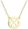 Sofia Milani - Damen Halskette 925 Silber - vergoldet/golden - Kreis Kleeblatt Anhänger - N0567