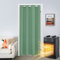 SK Studio Rideau Occultant Isolant Thermique, Rideaux à Oeillets Anti Froid Rideau Séparation de Pièce Anti Bruit pour Salon et Cuisine Vert Clair, 86x203cm