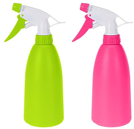 Vanorell 2 x Sprühflaschen leer nachfüllbar 480 ml Sprühflaschen Sprühnebel Reinigung mit verstellbare Sprühkopf Sprüher Pflanze Blumen Garten Friseursalon Pflanzensprüher mit Skala Zerstäuber