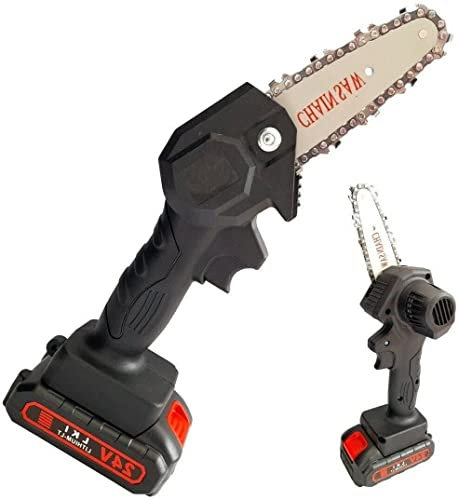 Mini elettrosega a batteria 24V motosega elettrica tagliarami 4'' UNA batteria