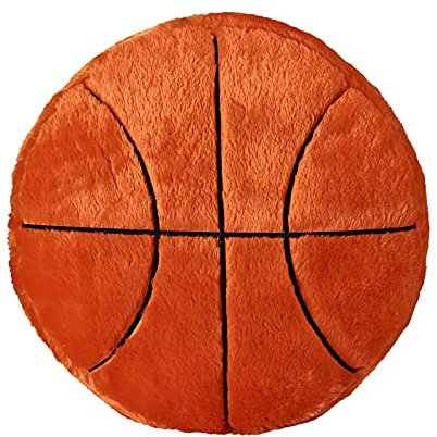 Wnvivi Ball-Wurfkissen, Dekoratives Basketball-Fußball-Plüschkissen, Sportkissen für Wohnzimmer, Sofa, Schlafzimmer(A2)