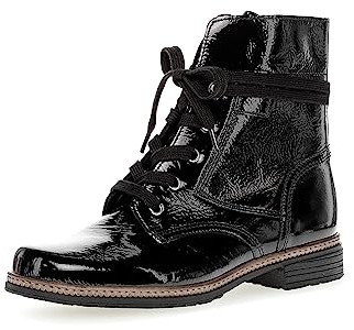 Gabor Damen Schnürstiefeletten, Frauen Stiefeletten,Wechselfußbett,Best Fitting,winterstiefeletten,gefüttert,schwarz (Ra.cogn.),37 EU / 4 UK
