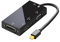 suckoo Replacement 4 in 1 Mini Displayport to HDMI DVI VGA 3.5 Audio Cable Splitter 1 in 4 Out Compatible Laptop Mac Host DP External HDMI Monitor TV Projector Adapter Dock Converter