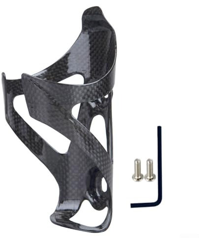 FUBESK Porte-bidon ultra léger en fibre de carbone pour vélo de route, VTT (brillant)