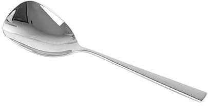 IMEEA Cuillère à riz en acier inoxydable - Cuillère de service - Cuillère à légumes - Passe au lave-vaisselle - 21 x 6,2 cm, IM2051