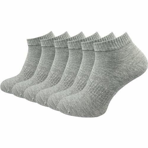 GAWILO Sportsocken ohne Naht (6 Paar) | Kurze Socken für Damen und Herren | Dank Rippschaft kein Verrutschen und kein Faltenwurf