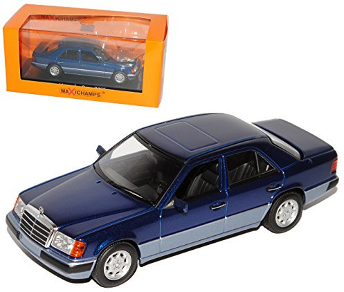 Generisch Mercedes-B E-Klasse W124 Limousine Blau Metallic 1984-1997 1/43 Minichamps Modell Auto
