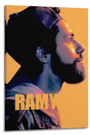 Zamou Ramy Leinwand-Poster, Wandkunst, dekoratives Wohnzimmer-Poster, Schlafzimmer-Poster, 50 x 75 cm, Rahmenstil
