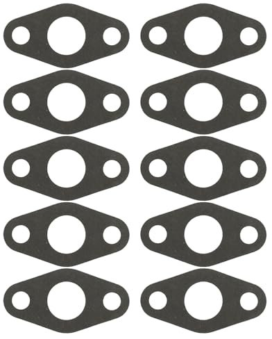 10 Stück Turbolader Ölleitungsdichtung, Turbo Ölablassdichtung, Turbo Ölrücklauf Ablassdichtung, T3 T4 Turbolader Hochfestes Dichtungspapier Turbo Ölablass Rücklaufdichtung Starke Dichtung für Autos