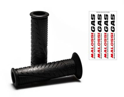 MALOSSI 6918700.B0 Coppia Manopole Universali MHR in Nero Aperte, Compatibile con Manubri Moto 22/24