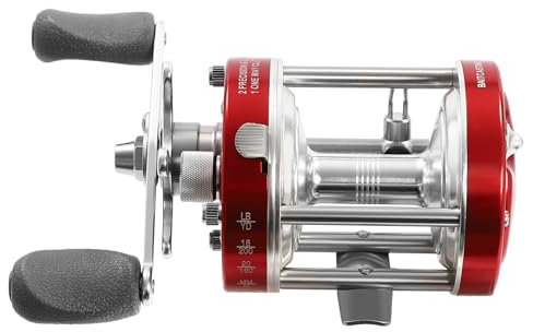 Runde Baitcasting-Rolle, Konventionelle Rolle Welse, Baitcasting-Angelrolle Geeignet Wels, Lachs, Streifenbarsch, Thunfisch, Küsten Hochseeangeln. Durchdachtes Design ergonomische Sternentlastung