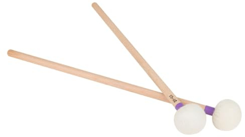 Lila Filz Timpani Schlägel mit Holzstiel, 2 Stück für Schlaginstrumente | Schonender, Gleichmäßiger Klang, Verschleißfest und Praktisch, für Anfänger und Liebhaber