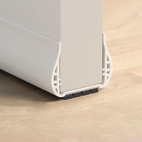 Isolation Phonique Porte, Joint Plat Caoutchouc, Balayage de Bas de Porte, Bas de Porte en PVC Avec Brosse, Étanchéité À 4 Couches, 8 Chambres d'isolation Phonique Épaissies, for Porte Intérieure