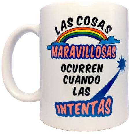 Taza regalo original, con frase inspiradora, para regalar en cualquier ocasión.