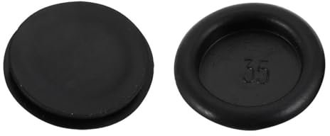 TA-VIGOR 2Pcs Rubber Blanking Grommet, 35mm Black Rubber Grommets Electrical Holes Cable Wire Gaskets Protector for Wires, Plugs, Cables Holes, Car, Boat, Pump, Plumbing, Cable Wiring